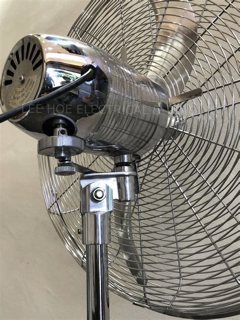 Lemax Industrial Stand Fan Silver 24 Lee Hoe Electrical And Trading