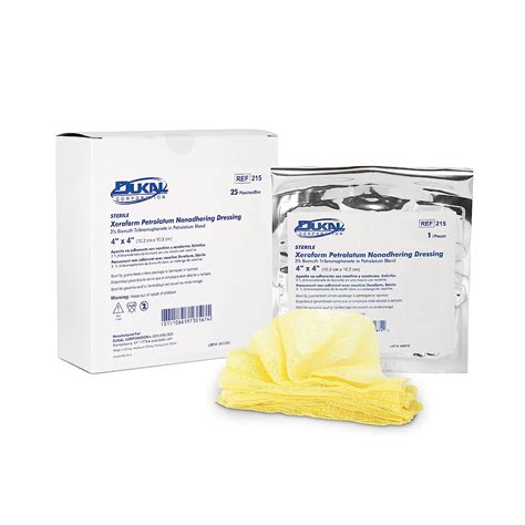 Sterile Xeroform Petrolatum Gauze Dressings 4" x 4" for Abrasions ...