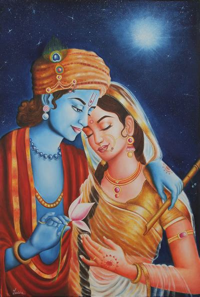 Canvas Paintings Of Radha Krishna