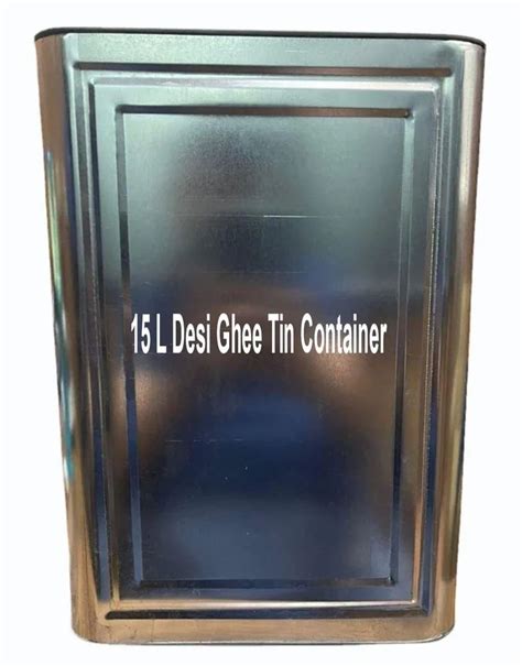 Rectangular Litre Ghee Empty Tin Container At Rs Piece In