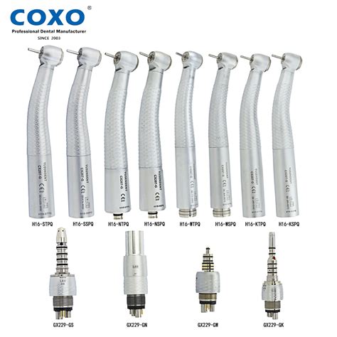 YUSENDENT Dental LED Fiber Optic High Speed Handpiece Air Turbine E