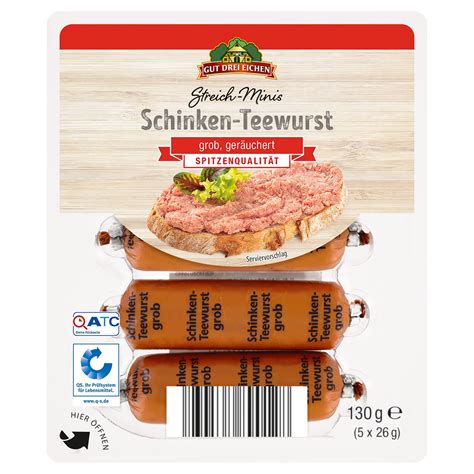 GUT DREI EICHEN Streich Minis 130 g Teewurst grob ALDI SÜD