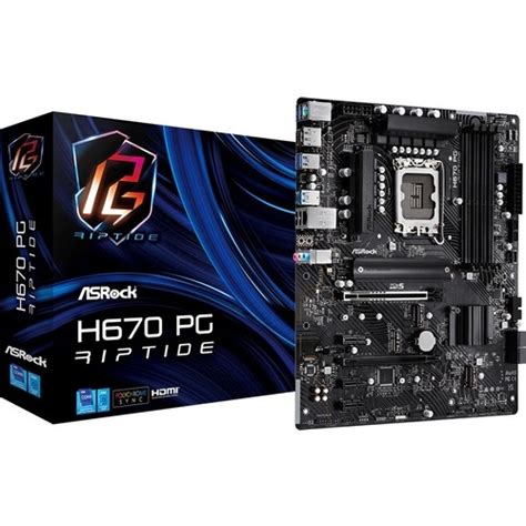 Asrock H Pg Riptide Desktop Motherboard Intel H Chipset