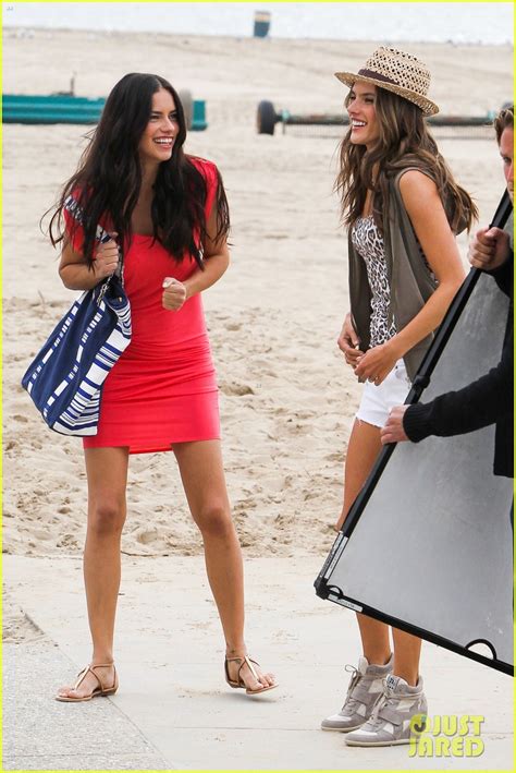 Adriana Lima Alessandra Ambrosio Vs Beach Shoot Photo