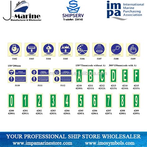 Photoluminescent Self Imo Symbols Safety Signs For Marine Use Buy