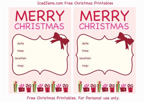 Christmas Card Invitation Templates Free Of 15 Christmas Party ...