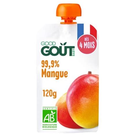 Pur E De Fruits Boire B B D S Mois Mangue Sans Sucres Ajout S Bio