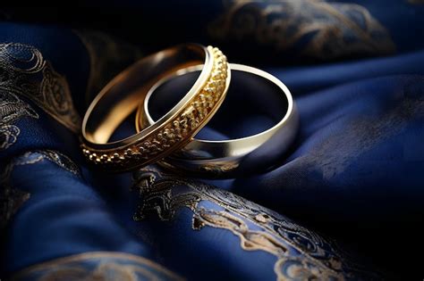 Premium Ai Image Luxury Shiny Gold Wedding Ring Symbolizes Eternal Love