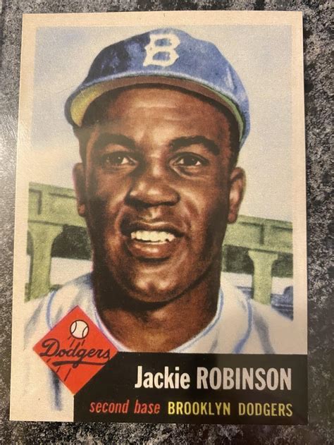 1953 Topps Jackie Robinson R Baseballcards