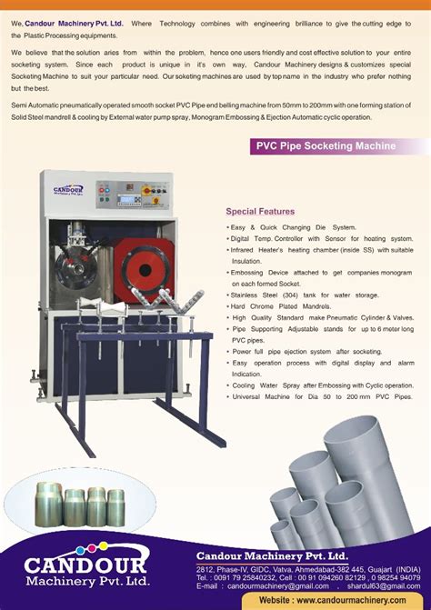 Pvc Pipe Socket Making Machine At Rs 240000piece Socketing Machine