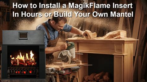 How To Install A Magikflame Insert In Hours Or Build Your Own Mantel