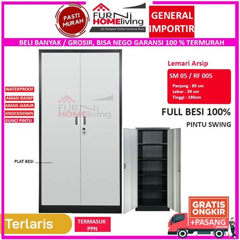 Jual Lemari Arsip Filing Cabinet Besi Pintu Besi Plat Ak Rf