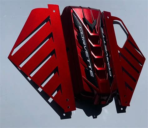 20202024 Edge Anodized Red C8 Corvette Engine Appearance Package