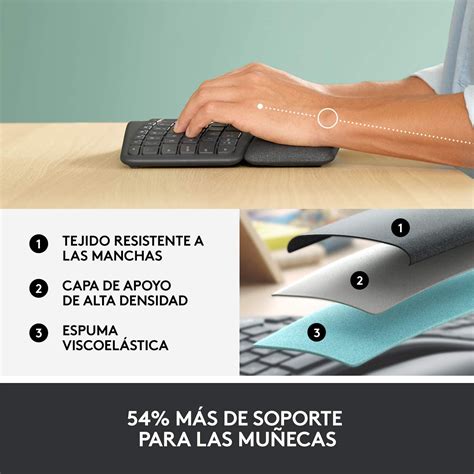 Bluetooth Logitech Ergo K Wireless Teclado Discoazul Pt