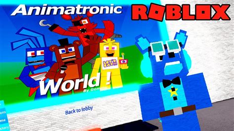 Criei O Meu Animatronic No Roblox Animatronic World Youtube