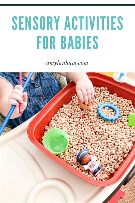 Sensory Activities For Babies Cheerio Sensory Bin Amy Lanham