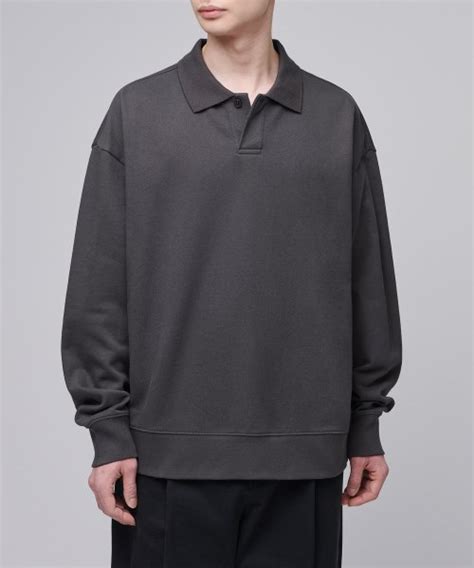 Musinsa Musinsa Standard Oversized Collared Sweatshirt Gunmetal