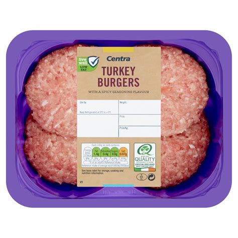 Centra Fresh Irish Turkey Burgers 400g Centra