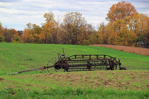 Horse Drawn Hay Rake Photograph by Linda Goodman - Pixels