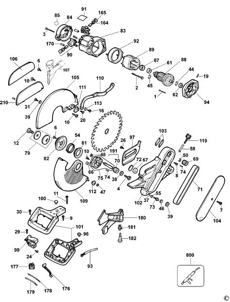 Schemat Piła wielofunkcyjna DEWALT DW708 Type1 DW708 QS części