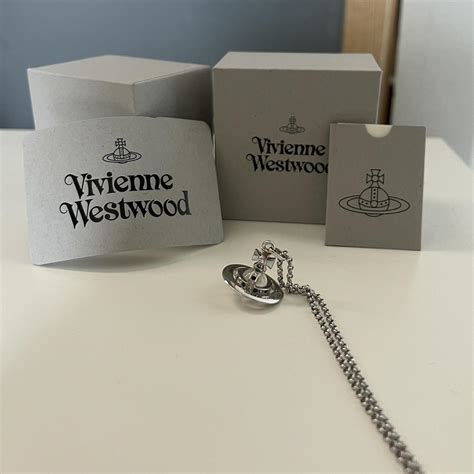 vivienne westwood orb necklace in perfect condition... - Depop