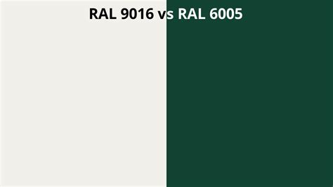 Ral 9016 Vs 6005 Ral Colour Chart Uk