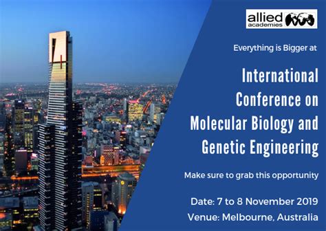 International Conference On Molecular Biology And Genetic Engineering