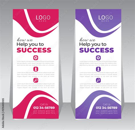 Modern Corporate Roll Up Banner Stand Banner Template Digital