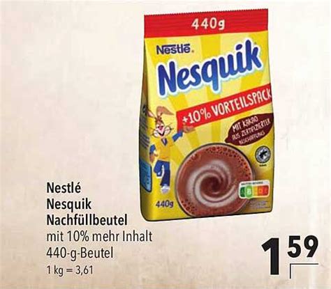 Nestlé Nesquik Nachfüllbeutel Angebot bei CITTI Markt 1Prospekte de