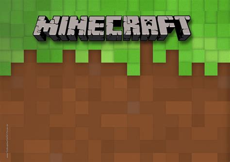 Minecraft Background For Invitation