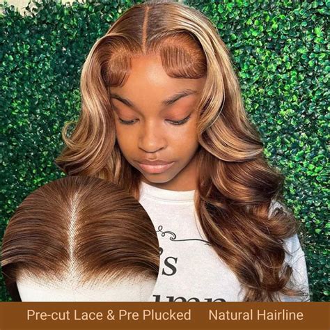 Bye Bye Knots Wig 20™ Nadula 7x5 Invisible Knots Honey Blonde Highlight Body Wave Put And Go