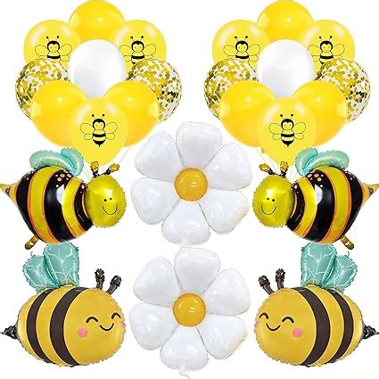 Amazon Diycam Yellow Bee Foil Balloons Daisy Flower Mylar Foil