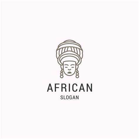 African logo icon flat design template 13281346 Vector Art at Vecteezy