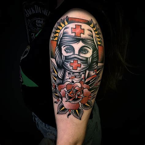 Nurse Tattoo Ideas Featuring Medical Symbols And Icons