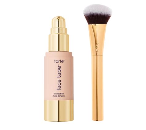 Tarte Face Tape Full Coverage Foundation With Brush QVC