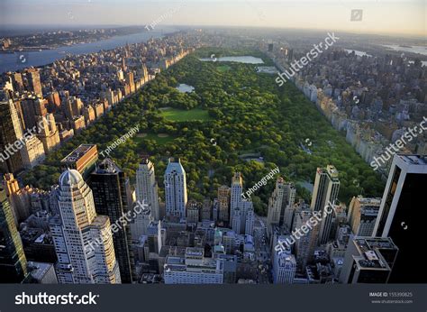 Central Park Aerial View Manhattan New Stock Photo 155390825 | Shutterstock