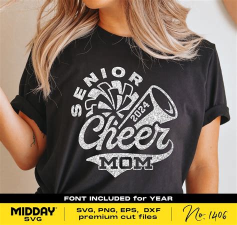 Senior Cheer Mom Svg Png Dxf Eps Ai Cheer Mom Shirt Png Cricut