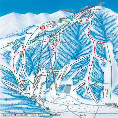 Nozawa Onsen Piste Map