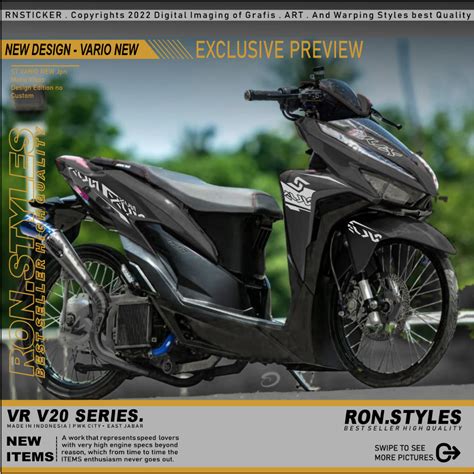 Vrv20 CUTTING STICKER STRIPING Variation VARIO NEW GEN 1 2018 2022