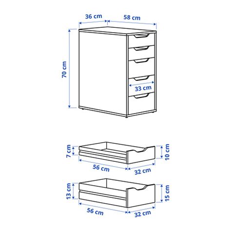 Alex Drawer Unit White X Cm Ikea Indonesia