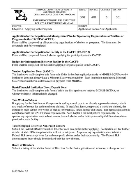 Fillable Online Health Mo Applying Application Forms Doc