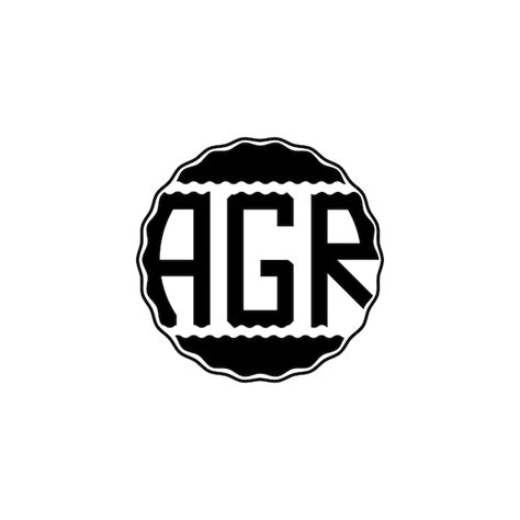 Logotipo De Letra Moderna Agr Vector Premium