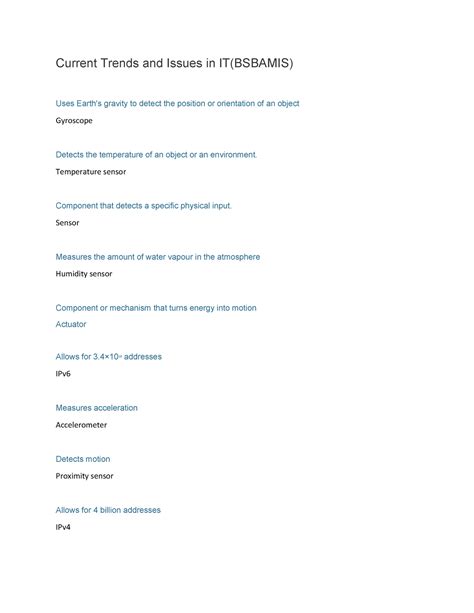 Current Trends And Issues Answer Key Prelim And Midterm Current