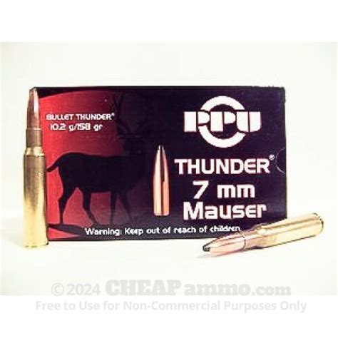 X Mauser Ammo Prvi Partizan Grain Psp Rounds