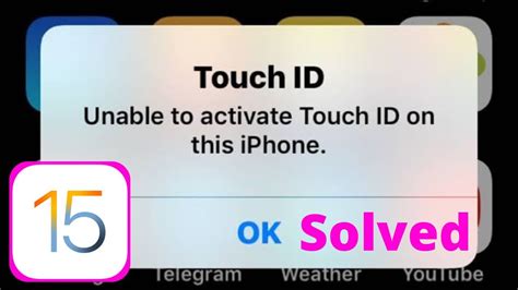 Unable To Activate Touch ID On This IPhone After IOS 15 IPhone Touch ID