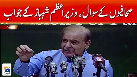 Pm Shehbaz Sharif Qa Session During The Press Conference Imran Khan