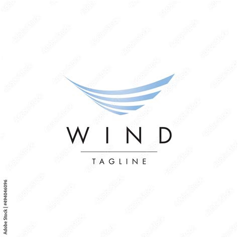 Wind Logo Template Stock Vector Adobe Stock