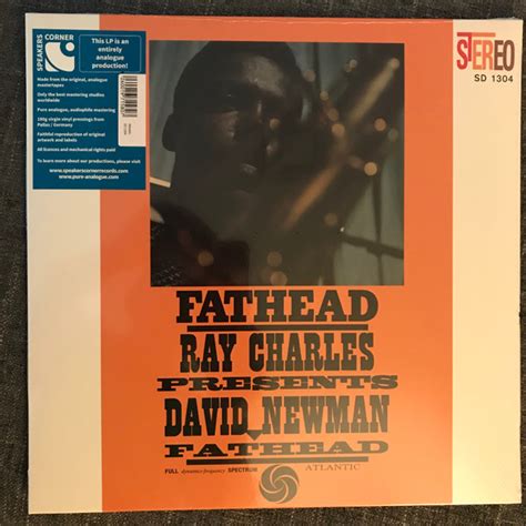 Ray Charles David Fathead Newman Fathead Vinyl Lp Album