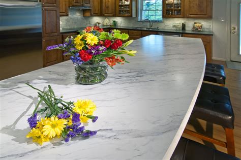 Wilsonart Premium Laminate Calcutta Marble 4925 Featured On Island