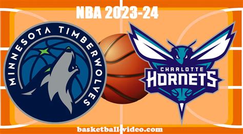 Minnesota Timberwolves Vs Charlotte Hornets Dec 2 2023 NBA Full Game